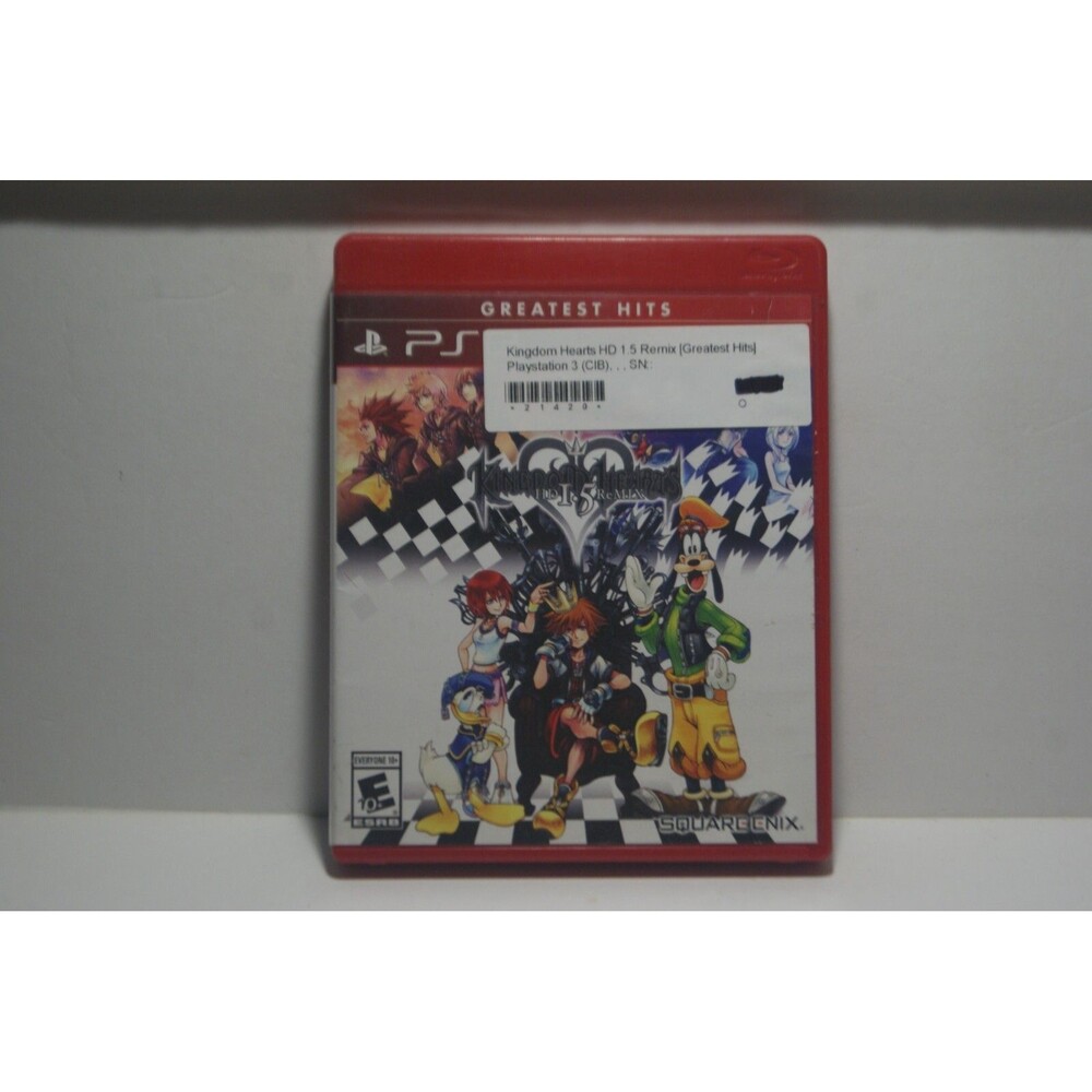 Kingdom Hearts HD 1.5 Remix Ps3 Action Adventure CIB